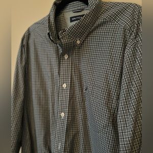 Nautica men’s long sleeve button up shirt